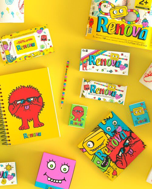 Facial Tissues Kids "Red Creature"